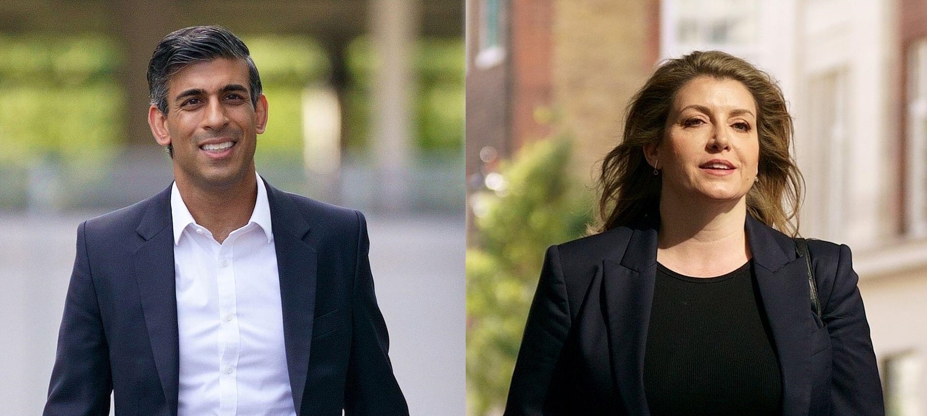 Side-by-side of Rishi Sunak and Penny Mordaunt